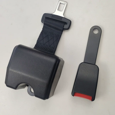 Car seat belt | for Passenger Cars and Forklifts - c013-black-retractor-15cm-base