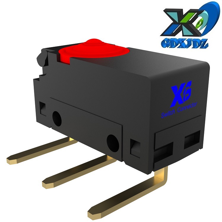 微动开关弯脚90度 电动牙刷防水微动开关 冲牙器防水微动开关IP67