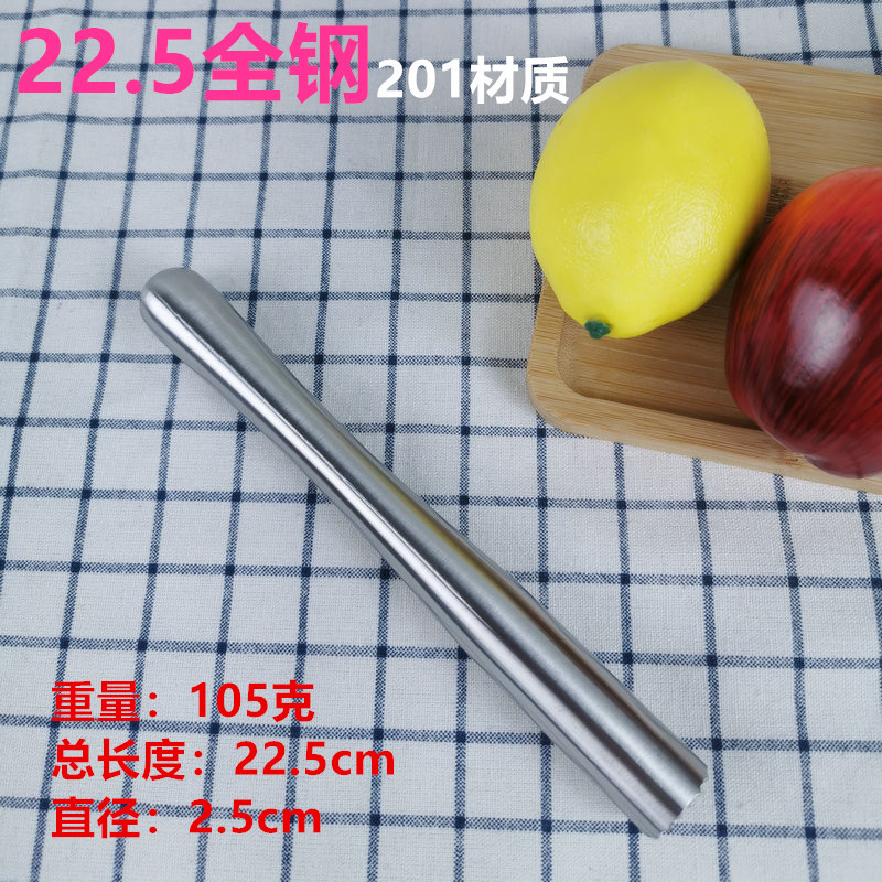 Trituradora de hielo de acero inoxidable palo de hielo batiendo a mano limón té herramienta trituradora de hielo jugo bar coctelera 304