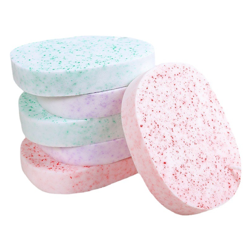 Facial Cleansing Sponge, Imitation Pearl Wood Pulp Seaweed Powder Puff, Hydrophilic, Absorbs Water Well When Exposed to Water