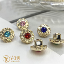 塑料镶钻太阳花扣钻手缝钻单色混色服装辅料衬衫开衫鞋包配件批发