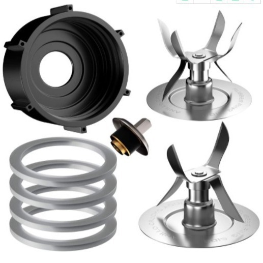 Juego de Accesorios para Licuadora OSTER, Incluye Cuchillas de 6 Aspas, Anillo de Sellado y Base.