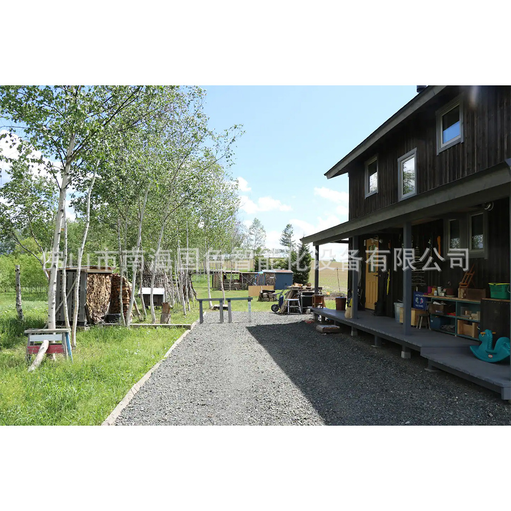 Casa de tablero de contenedores con decoración cápsula espacial inteligente Sunshine House Net Red B & B Casa de contenedores de estructura de acero ligero