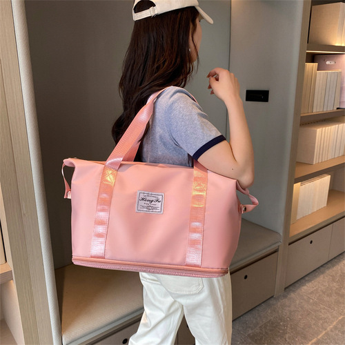 Travel bag, large capacity yoga fitness bag, lightweight accommodation storage bag for maternity, business trip, boarding, small luggage bag wholesale