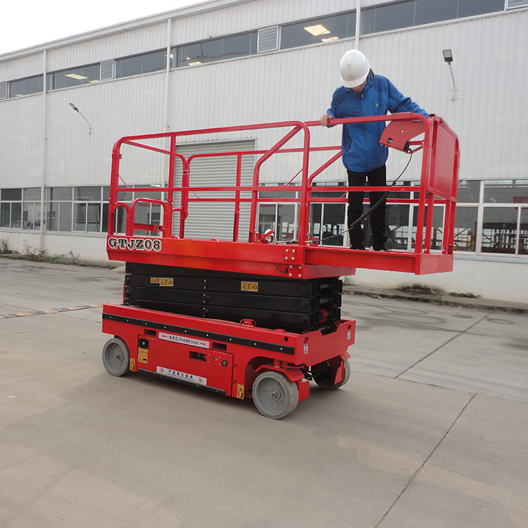 自行走高空作业平台3米至14米剪叉式移动升降台液压自行升降平台