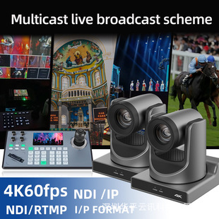 Ndi Ptz Camera 4K60 Frame High-Definition Camera Church Stage Bar Compatible with Obs/Vmix/Atem
