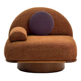 设计师沙发椅客厅卧室轻奢高端单人位休闲椅工作室意式复古接待椅