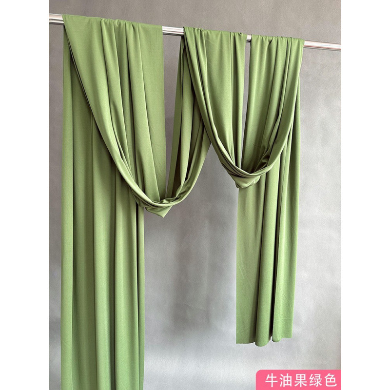 Techo de la boda cortina de seda de leche tela elástica decoración azul cortina de fondo de la sala de bodas coreana