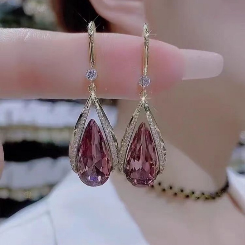 Elegant purple fashionable universal sophisticated earrings…