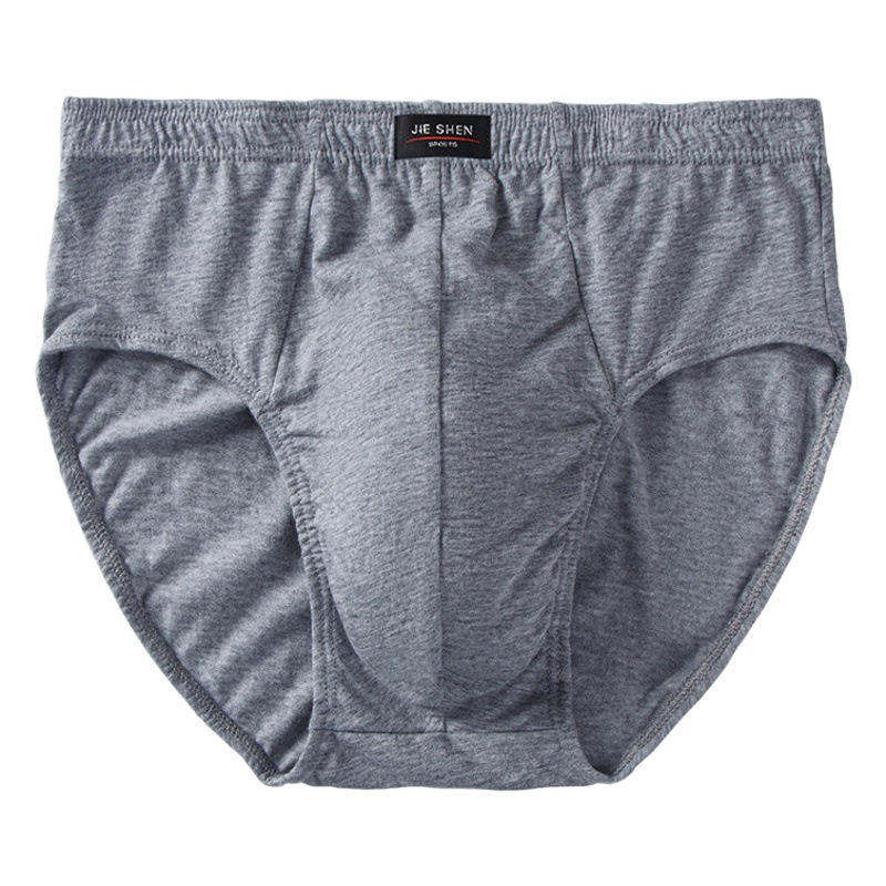 Cotton men's high waist briefs large size cotton underwear cotton fat guy middle-aged fat man shorts pants wholesale
