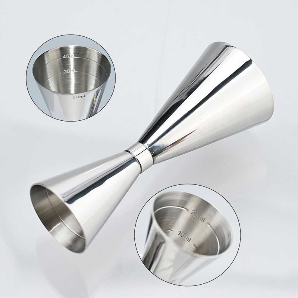 Tazas de onza graduadas, bares, tiendas de té con leche, tazas de herramientas de mezcla, cócteles, vasos de acero inoxidable image 8