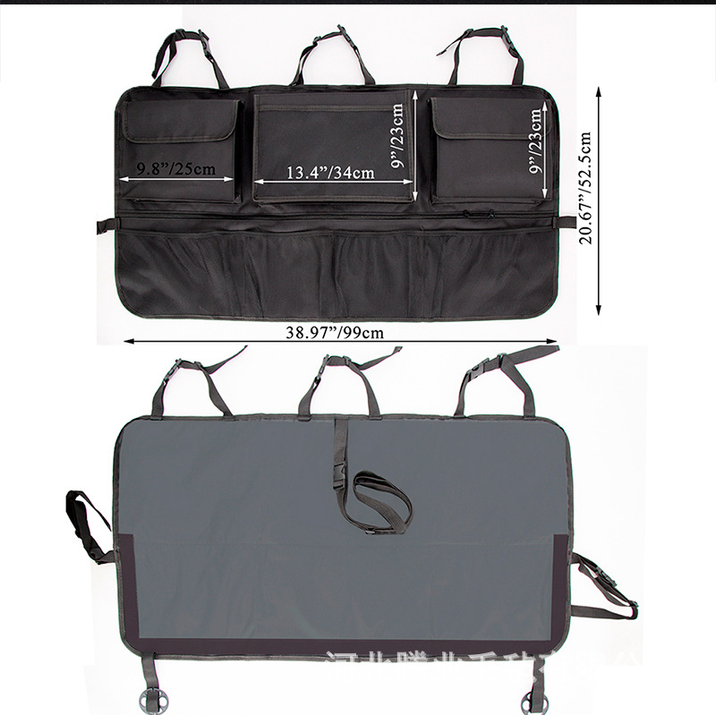 Car trunk backrest storage bag hanging multifunctional storage bag SUV hatchback storage bag universal storage box