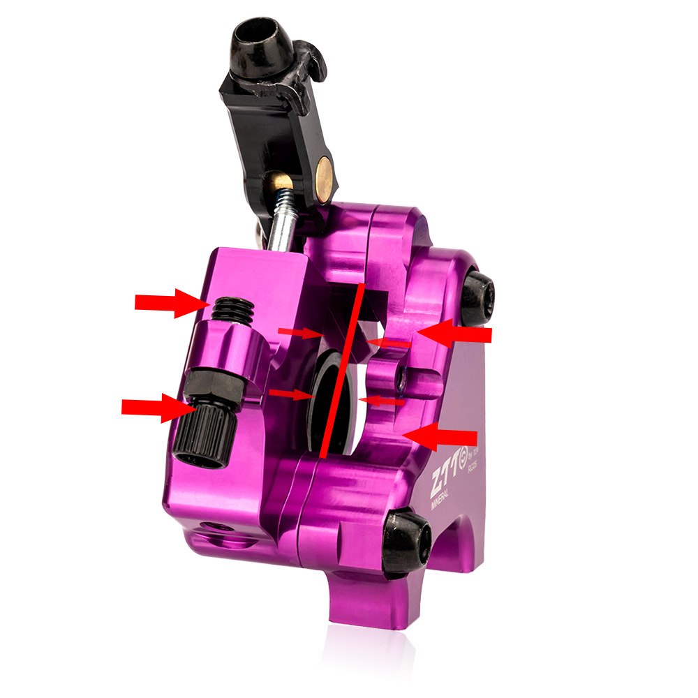 Freno de disco hidráulico de aceite de coche de carretera ZTTO clip de carretera de bolsillo freno bilateral compatible con disco 140/160