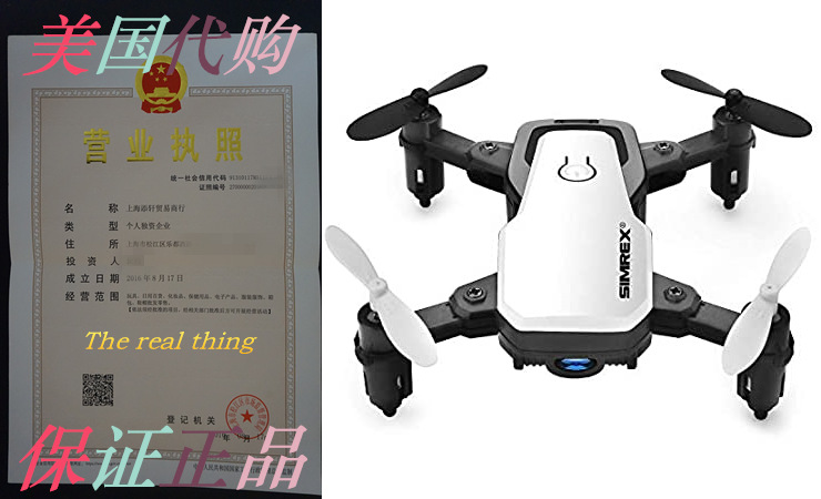 SIMREX X300C Mini Drone RC Quadcopter Foldable Altitude H跨