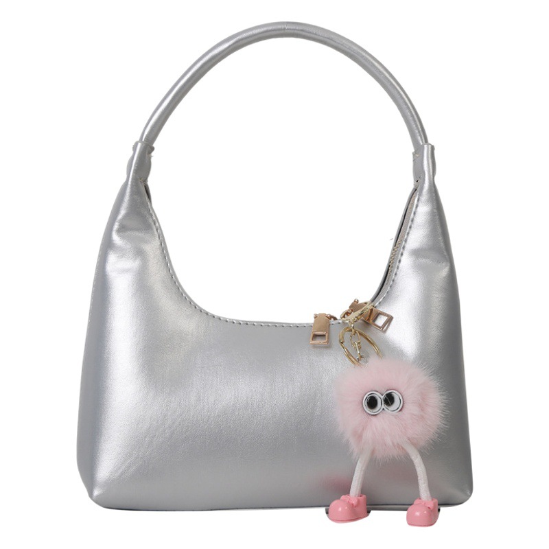 Elegante simple bolso de moda suave 2023 verano nuevo estilo occidental hombro axilas bolsa dumpling estilo coreano mujeres