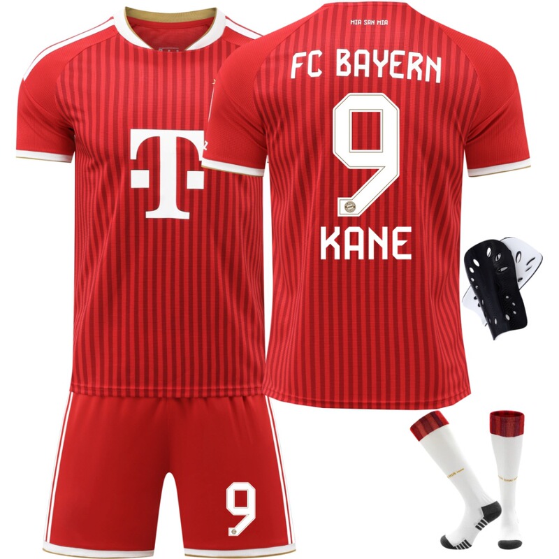 2627 Bayern jersey number 9 Kane, number 10 Sane, number 17 Olise Children's football jersey set for boys cross-border 2627 Bayern jersey number 9 Kane, number 10 Sane, number 17 Olise Children's football jersey set for boys cross-border