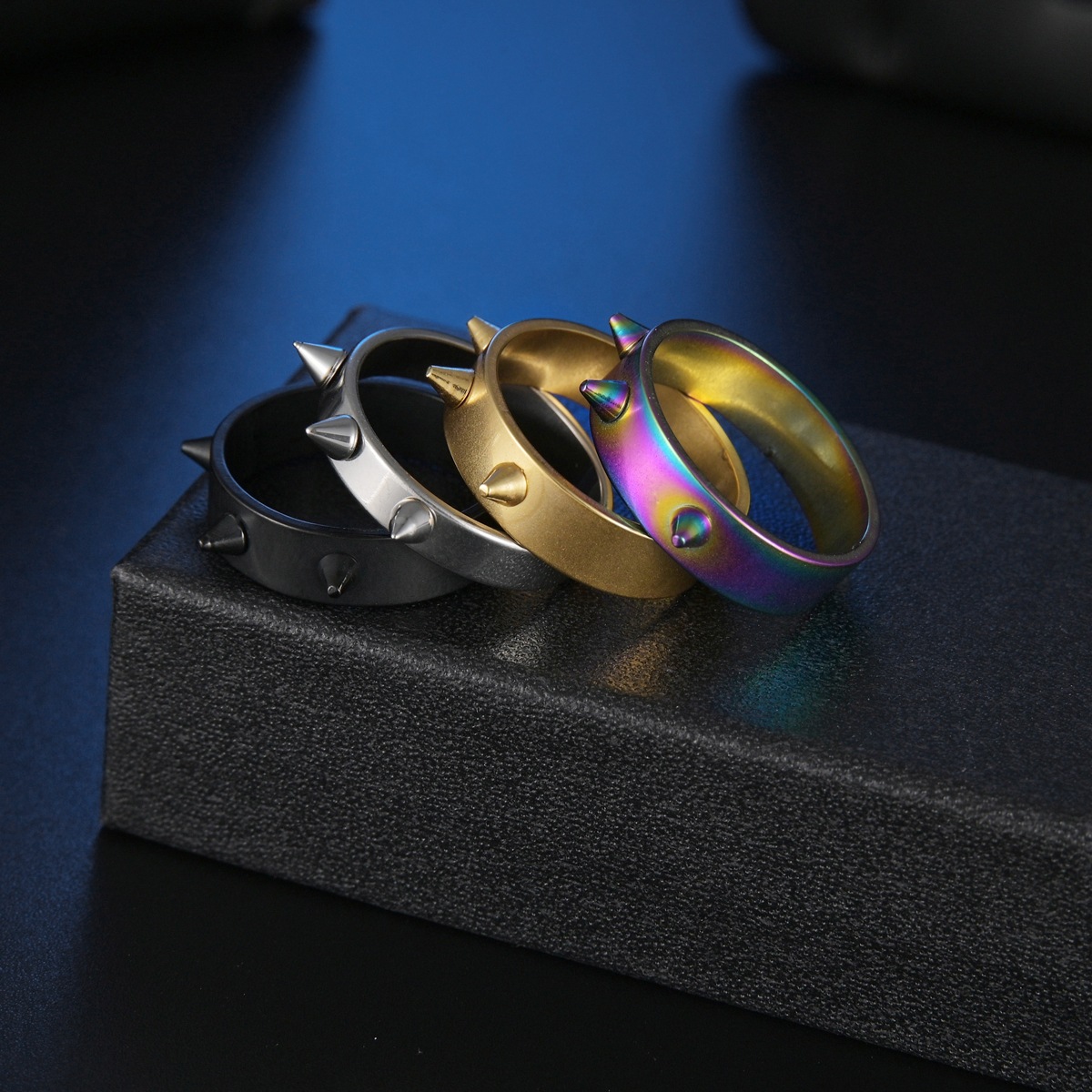 11g Weight Vacuum Plating Gold Plating Process Gold Plated Plating Material Fashion Geometric 201 Stainless Steel Gold Plated Unisex Rings