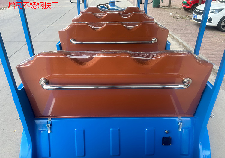 Scenic Spot Amusement Park Shuttle Bus Cartoon Retro 14-Seat Electric Train Four-Wheel Sightseeing Bus Shuttle Bus