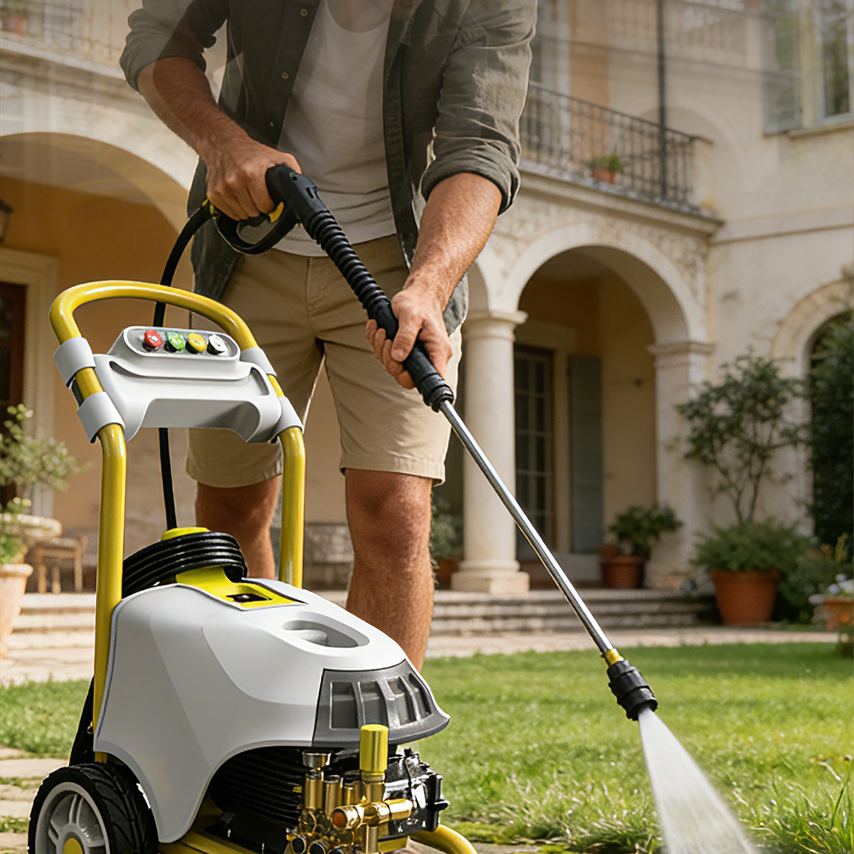 Italian Kinkard Household Car Washing Machine 220V Ultra-High Pressure Cleaning Machine Italian Pump