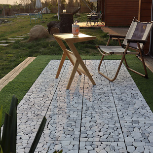 Stone floor balcony floor renovation outdoor bathroom courtyard DIY garden terrace hores anticorrosive splicing floor