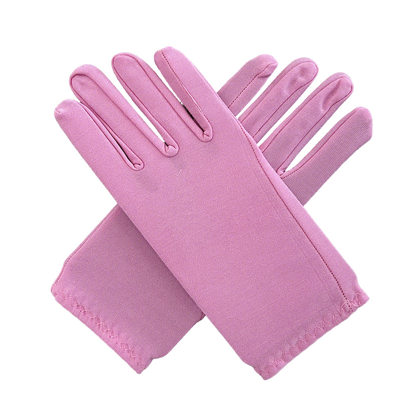 Guantes cortos de seda de leche, accesorios de vestir, guantes de etiqueta, imprescindibles para salir en verano