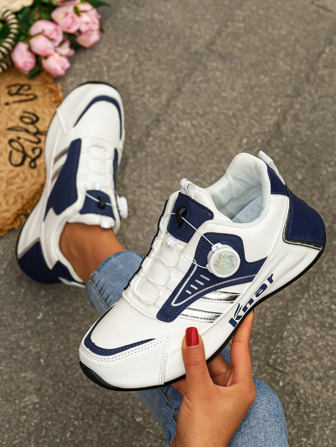 Plu-ize Women' Neaker, Fahionable Caual Low-top Outdoor Kateboard Hoe_vogvips.com