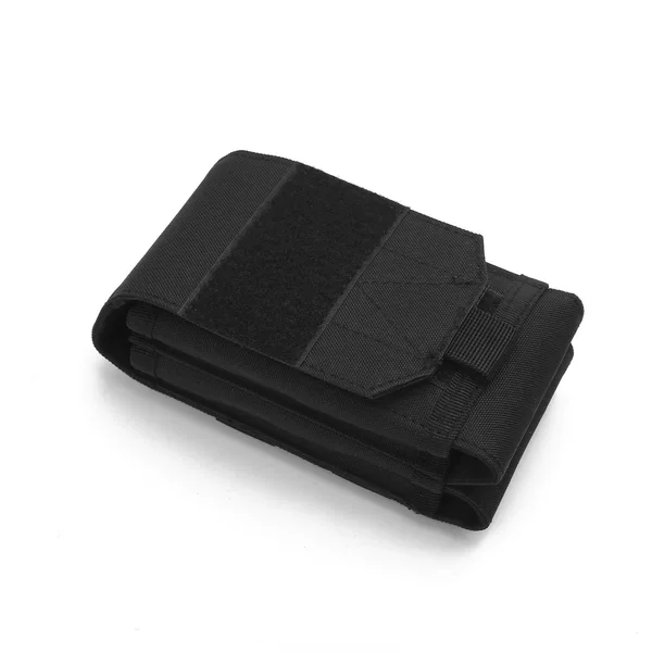 Outdoor Tactical 6.8inch Double-Layer Mobile Phone Bag, Power Bank Phone Bag, Storage Pouch, Business Commuter Fashion Waist Bag