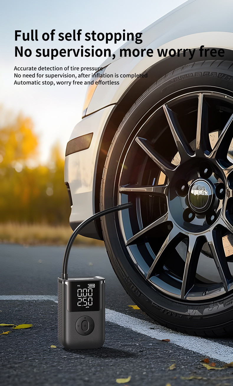 【Mf01】Cross-Border Car Air Pump Wireless Portable Car Sedan Electric Car Tire 12V Inflator
