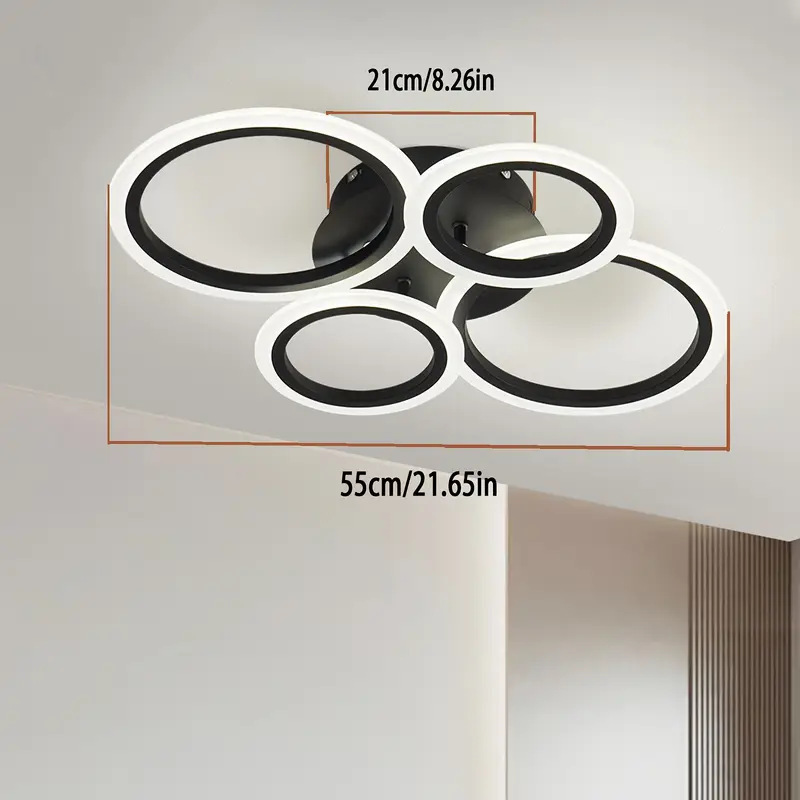 Transfronterizo Amazonas sala de estar lámpara de techo dormitorio lámpara de pasillo LED luz de atmósfera moderna simple lámpara Zhongshan al por mayor image 23