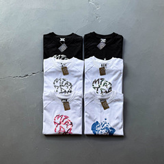 高品質クロスボーダーホットスタイルニッチトレンディブランドmertraヘビーウェイト半袖Tシャツ男性と女性用特別サンスクリット文字プリントTEE