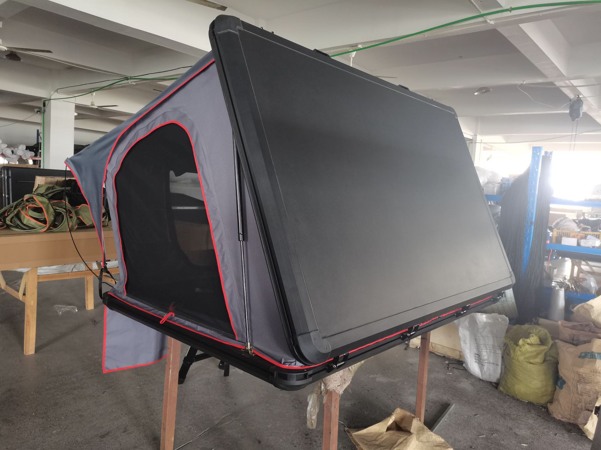 New aluminum alloy hard roof tent side opening free construction quick opening automatic large space car tent waterproof