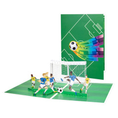 クリエイティブ新型スポーツ3d立体グリーティングカードサッカーバスケットボールゴルフ紙彫刻カードクロスボーダープレゼント手作り