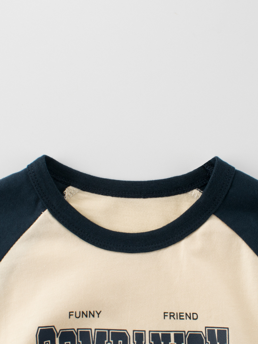 27kids ropa para niños coreanos verano nuevo estilo para niños camiseta de manga corta para niños camisa de fondo ropa de bebé raglán de dibujos animados