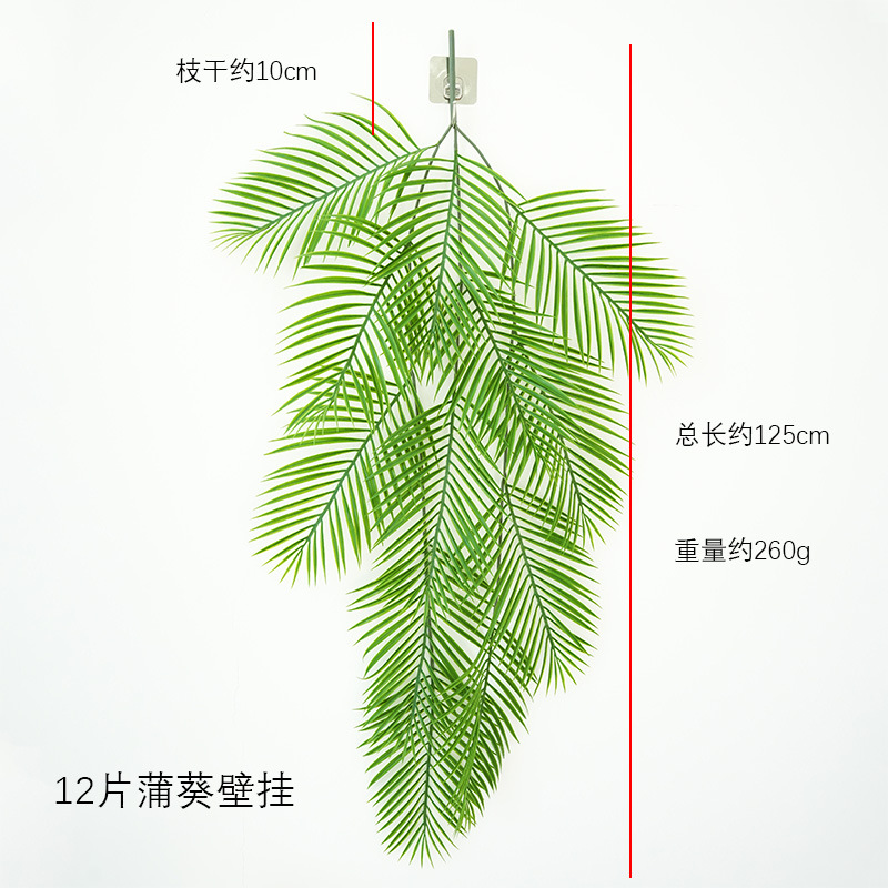 12피스 팔메토 벽걸이 125cm