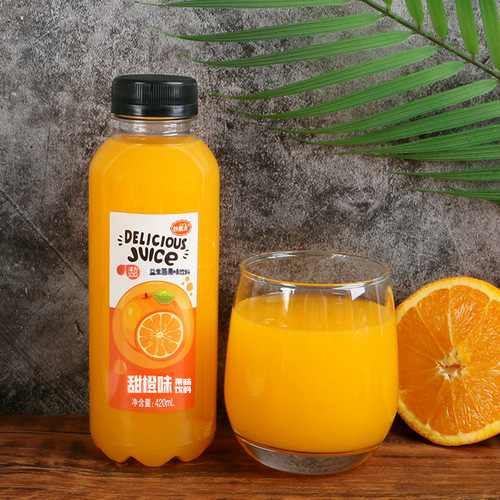 420ml x 6 bottles of fruit juice drink—Mango, Kiwi, Orange, and Probiotic Fruit Flavor Beverage—Wholesale Bulk Orders with Drop Shipping