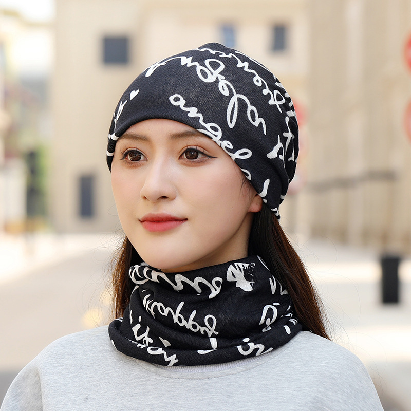 防寒保温百変マフラーの頭と秋冬の山の帽子はカシミヤの二重の多機能の頭巾の男女のねじれの帽子をまねます。|undefined