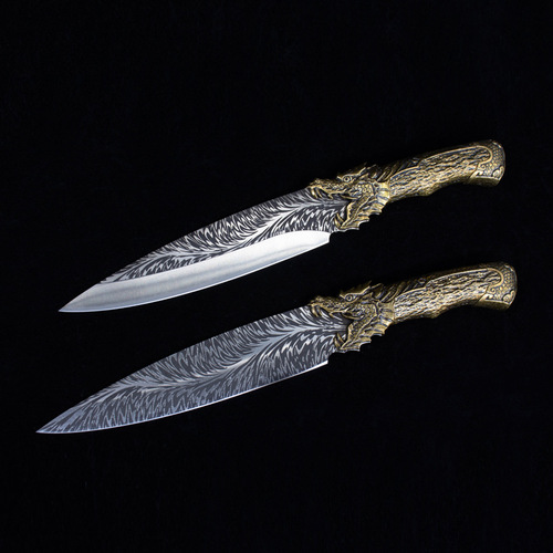 Butcher knife sharp chef knife Longquan City hand-forged fish knife slicing meat deboning knife slaughter tool cutting knife