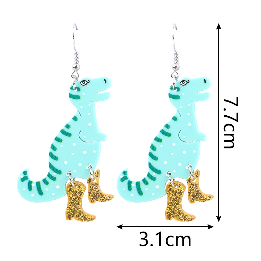 Fashion Dinosaur Arylic Women's Drop Earrings 1 Pair display picture 1