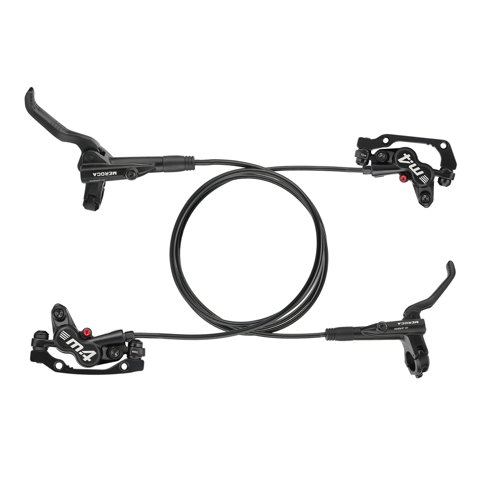 MEROCA M4 cuatro pistones Freno de aceite disco de aceite de bicicleta de montaña freno de disco de presión de aceite MT420