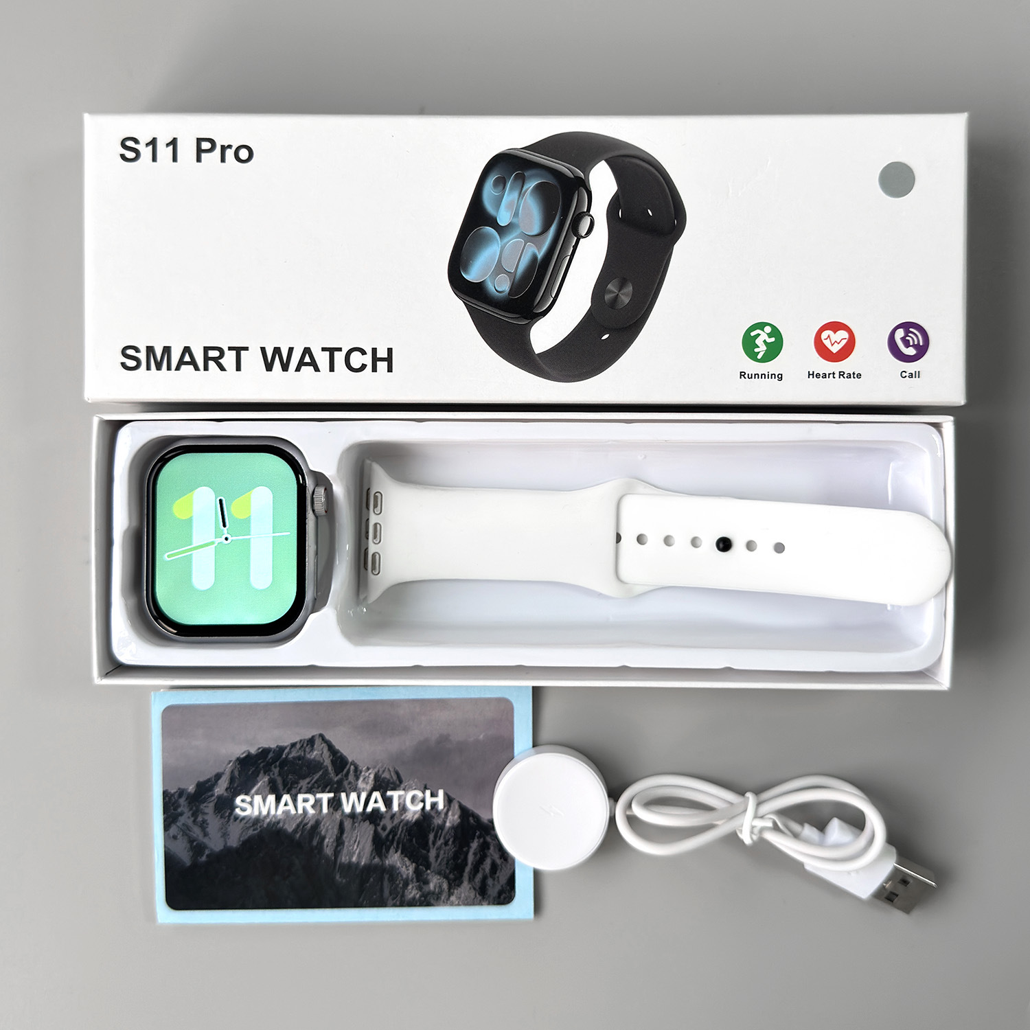 2025 nuevo reloj inteligente Huaqiang Bei s11max comercio exterior transfronterizo inglés predeterminado con 22 idiomas
