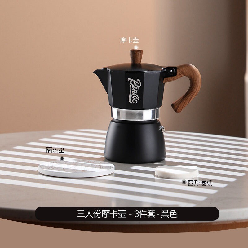 Cafetera Moka Italiana Doméstica de Aleación de Aluminio para Uso Doméstico