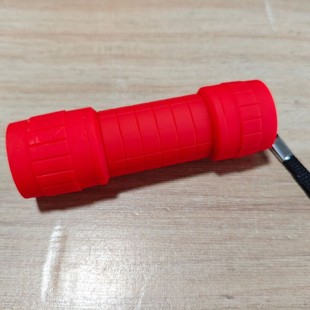 9LED flashlight lamp small flashlight using 3 section 7 battery mini rubber flashlight