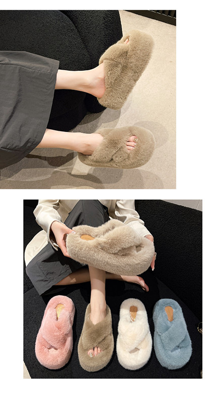 Stylish Women's Maomao Slippers With Thick Sole For Autumn Winter_voghion.com