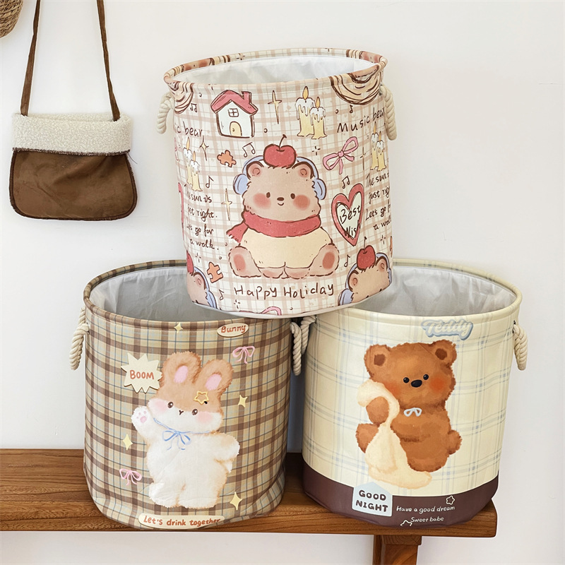 Cesta de ropa sucia, canasta de ropa sucia plegable para baño, dormitorio de estudiantes, canasta de almacenamiento de ropa sucia para uso doméstico, canasta de lavandería de alto valor