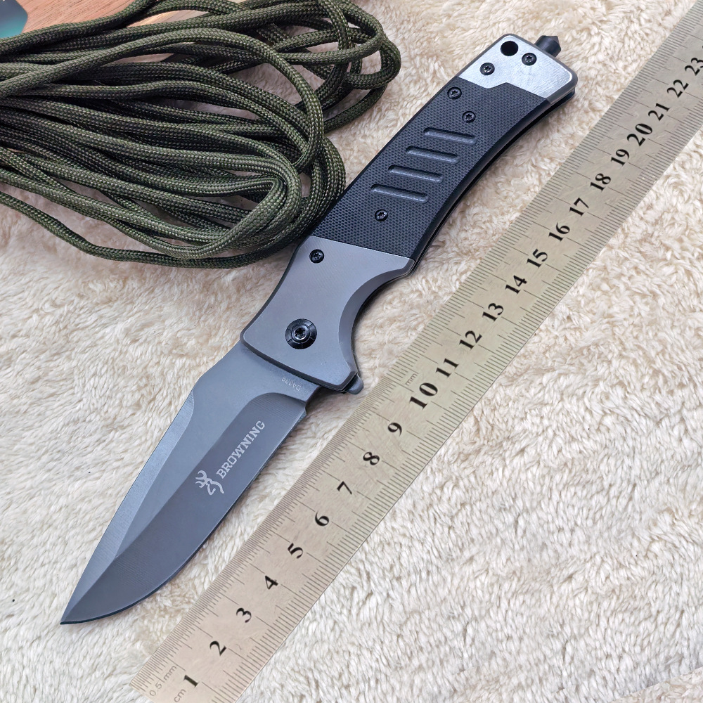 户外折叠刀 G10手柄多功能折叠刀具随身折刀不锈钢野营刀水果小刀