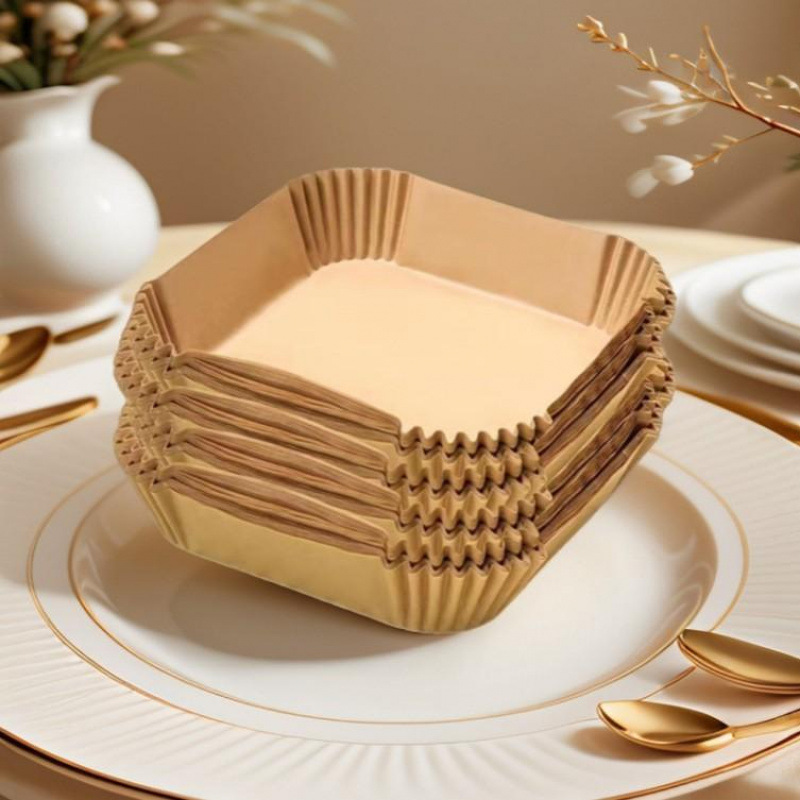 Food-grade paper liners for food, paper plates, air fryer paper trays, oil-absorbing paper, thickened oven-safe baking paper, high-temperature resistant
