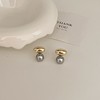 Advanced small design retro earrings from pearl, 2023 collection