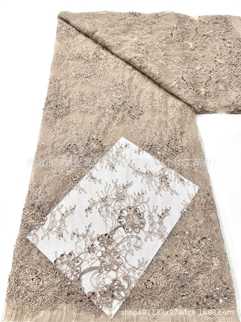 Fabricantes de posicionamiento de automóviles de posicionamiento de perlas de encaje de tela de moda de alta gama ropa de tela de cena comercio exterior transfronterizo