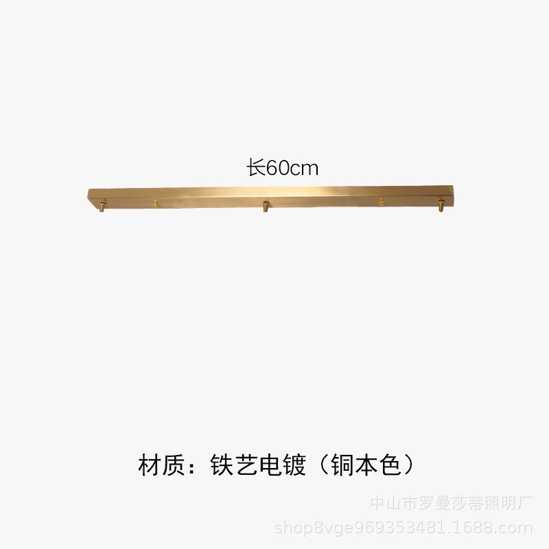 Disco largo, disco, caja de ventosa, accesorios, oro negro, candelabro de restaurante de tres cabezas y cuatro cabezas, lámparas de iluminación especiales, hardware