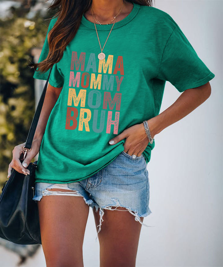 Femmes T-shirt Manche Courte T-shirts Impression Mode Lettre display picture 16